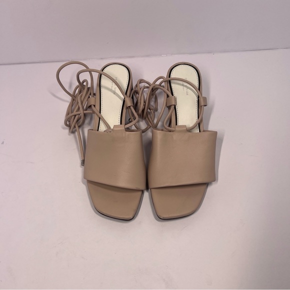 Rag & Bone Emma Leather Tie Heel Sandal In Shasow Pink Size 36 (US 5.5) New - Picture 4 of 10